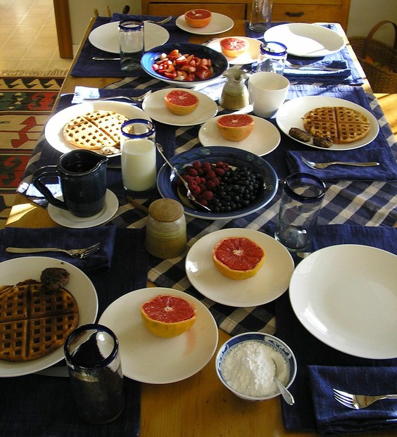 "American Country Breakfast served around Thanksgiving 2006."