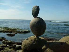 Balance Rock Art At La Jolla Shores