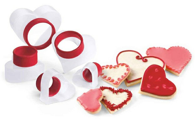 Set of Cute Heart Shaped Cookie Cutters
