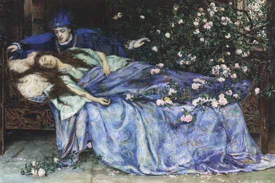 Picture of Sleeping Beauty by Henry Meynell Rheam
