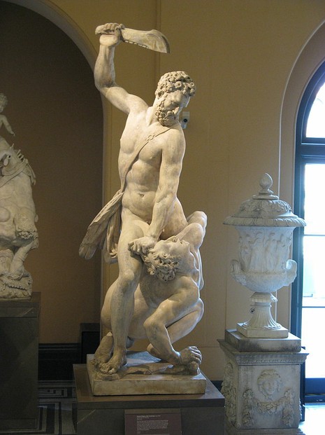 Samson and the Philistine by Giambologna at Victoria and Albert Museum