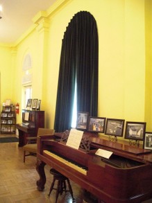 Pianos Inside Stephen Foster Museum in White Springs, Florida