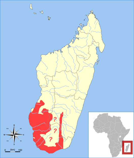 Madagascar range map template