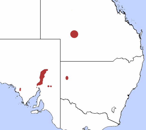 Marsupialia distribution map