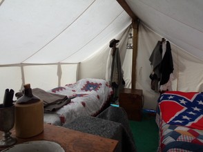 Inside a Civil War Tent