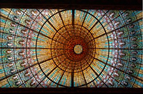 Stained Glass at the Palau de la Musica Catalana
