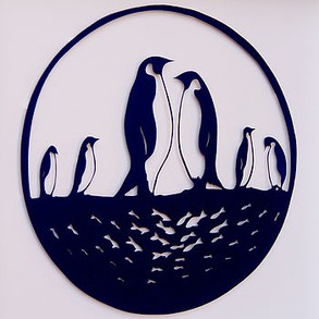 Penguin Papercut Art