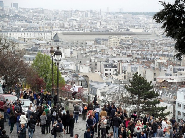 View over part of Paris from Sacre-Coeur