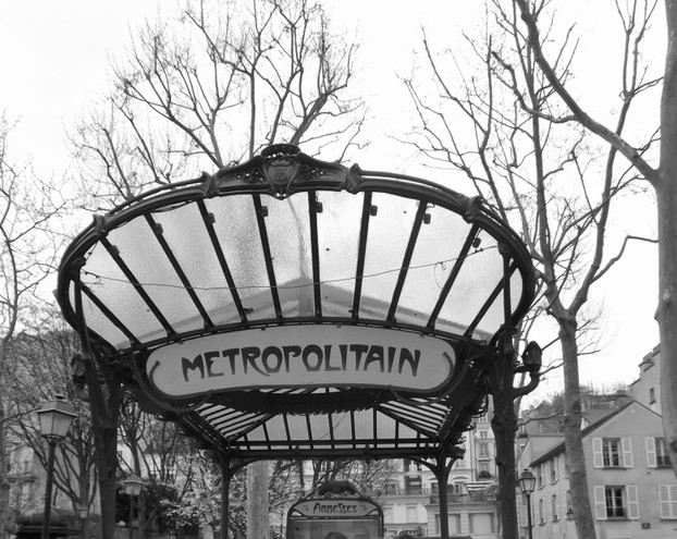 Art Nouveau Metro Entrance Sign
