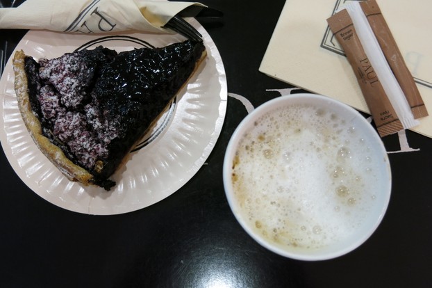 Cappuccino and Blueberry Pie