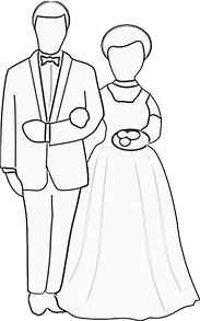 Wedding Couple Coloring Page