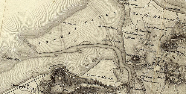 Image: Map of Conwy and Llandudno (1805)