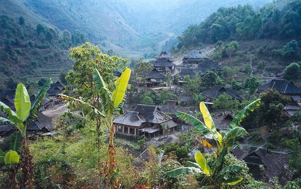 Bulang village of Manpo, Xishuangbanna Dai Autonomous Prefecture, southern Yunnan Province, southwestern China