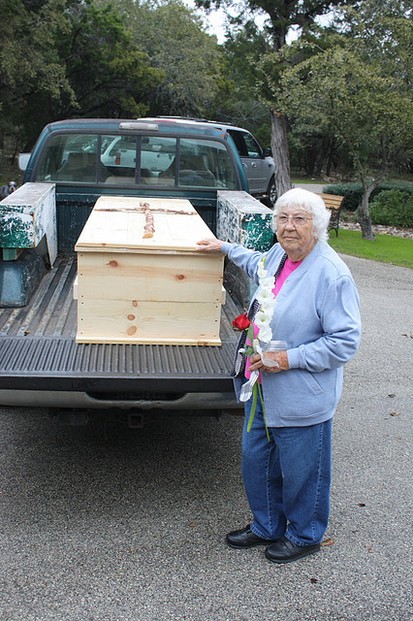 A Homemade Coffin for a Burial