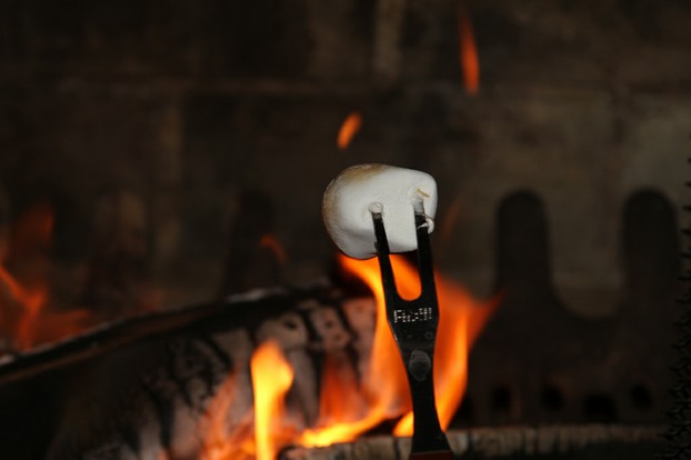 Roasting Marshmallow Over a Fire