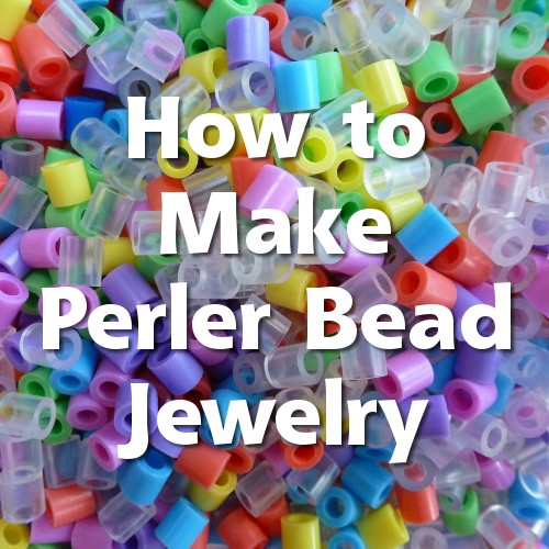 How to make perler and hama bead jewelry from completed projects