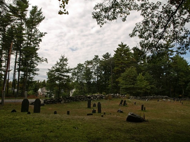 This early American cemetery is now surrounded by new homes