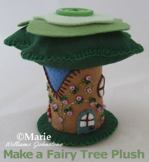 Sew a wee little Hobbit fairy home from felt, free tutorial and pattern included