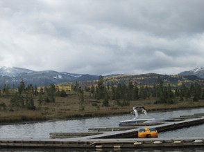 Images of Steamboat Lake which is Larger and Has a Boating Marina