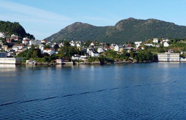 Entrance to Bergen from the Fjord