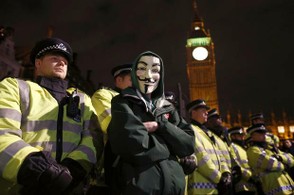 Image: Anonymous in Westminster