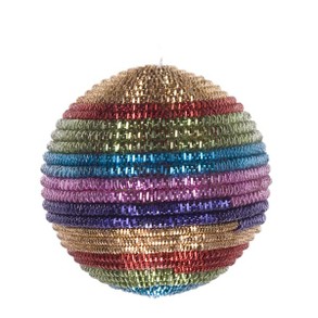 Rainbow Striped Cord Bauble