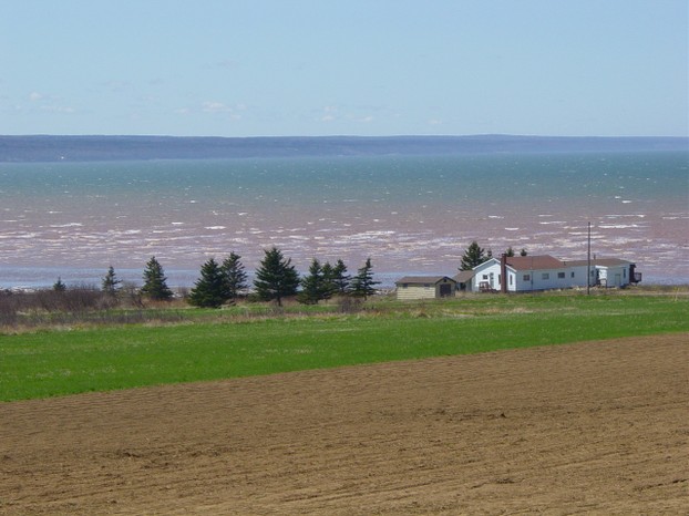 May 7, 2006, image of Minas Basin, eastern Bay of Fundy, northwest-central Nova Scotia