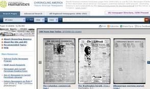 Chronicling America Homepage