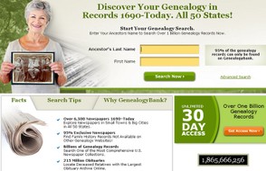 Genealogybank Home Page