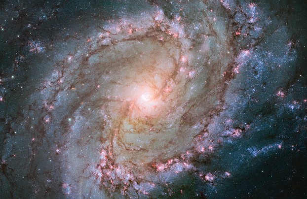 Southern Pinwheel Galaxy, distanced 15 million light years, in Hydra the Sea Serpent constellation; image released Jan. 9, 2014