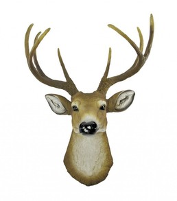 Realistic Faux Stag Head Wall Mount