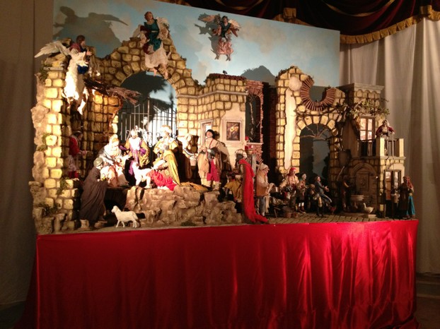 Every church has its own creche, some fancy, some simple.