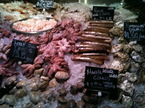Fresh seafood selections daily picked from the Fulton Fish Market