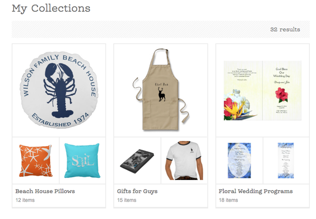 My Zazzle Collections Page