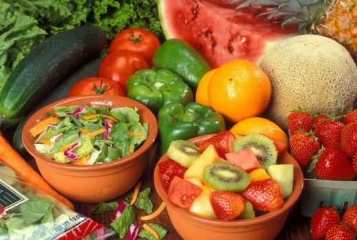 It's good to get plenty of fruits and vegetables in your diet for a strong, healthy body.