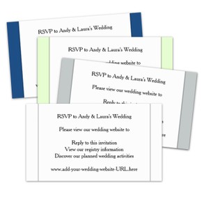 Wedding Website Reply Cards