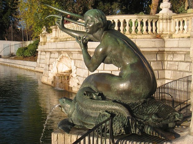 Mermaid Statue in Madrid, Spain