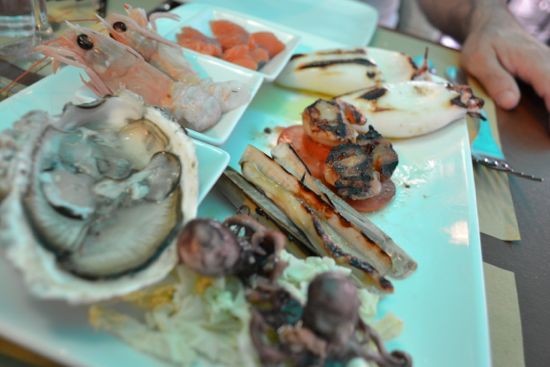 Seafood antipasti