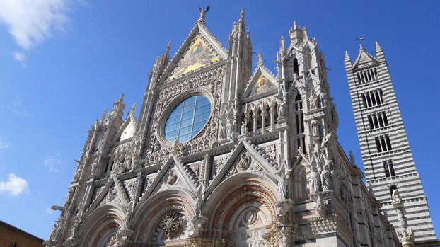 The stunning Duomo of Siena, one of the city's major attractions.