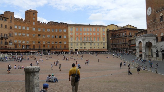 The historic Piazza del Campo of Siena.