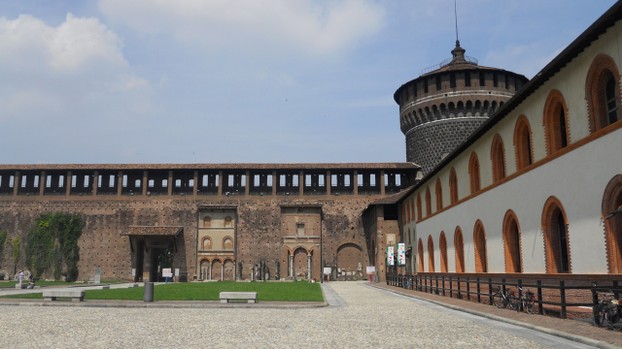 Castello Sforzesco: Interior Courtyard