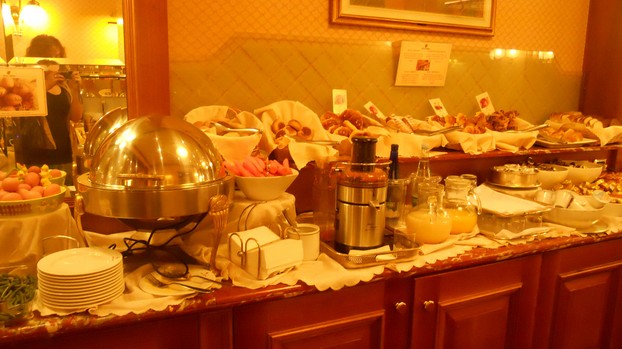 A small glimpse of the outrageous breakfast buffet at the Hotel Berna.