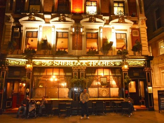 The "Sherlock Holmes" is a great stop for classic "pub grub"