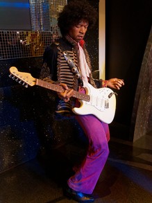 Jimi Hendrix - Wax Statue in Mdme. Taussauds, London