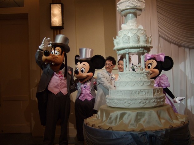 Mickey and Minnie Wedding Mascots