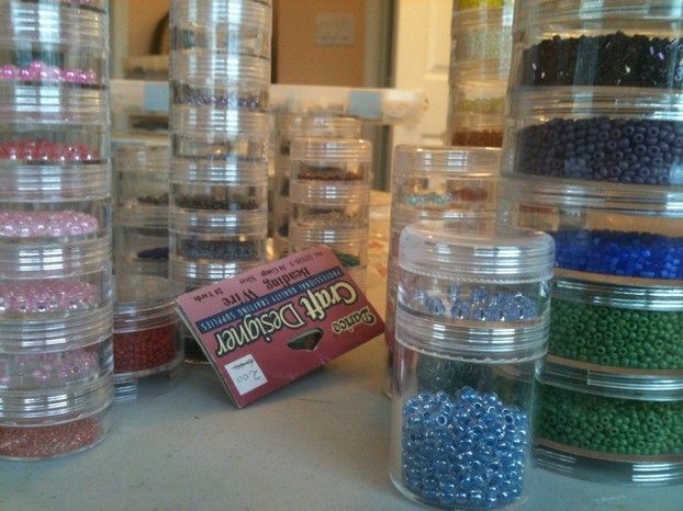 Keeping your beads well organized is important, and will save you work in the long run.