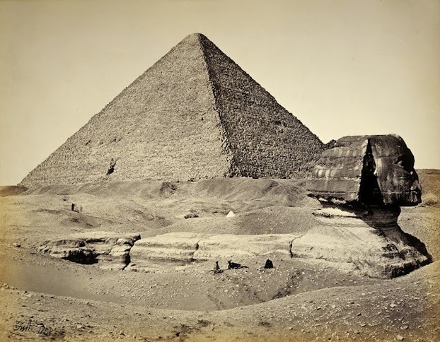 The Sphinx and the Great Pyramid. Francis Frith, 1858.
