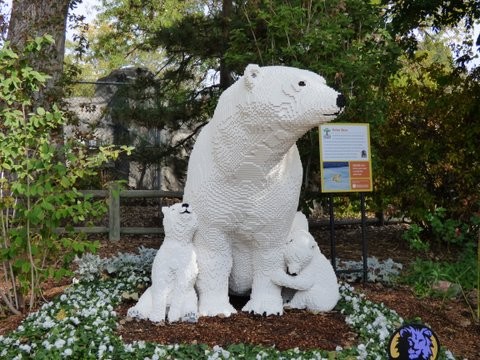Polar Bear Lego Sculpture