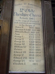 The Olde Cheshire Cheese and the Ruling Monarch