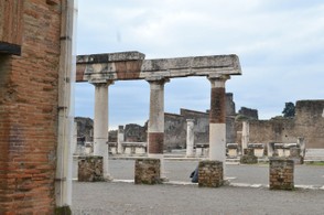 The ruins of Pompeii--an easy day trip from Naples.